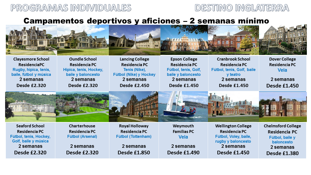 campamentos deportivos en verano, inglaterra, irlanda